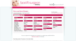 Desktop Screenshot of facialrejuvenationsurgeons.com